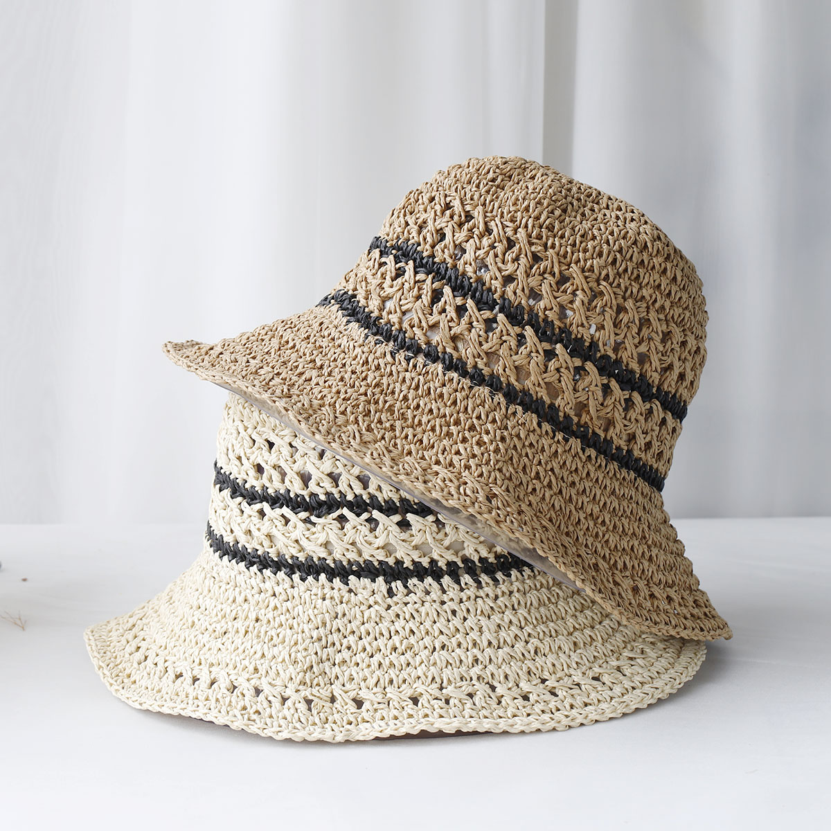 Visor Sun Hat - Женские соломенные шляпы 2024: вязаная крючком