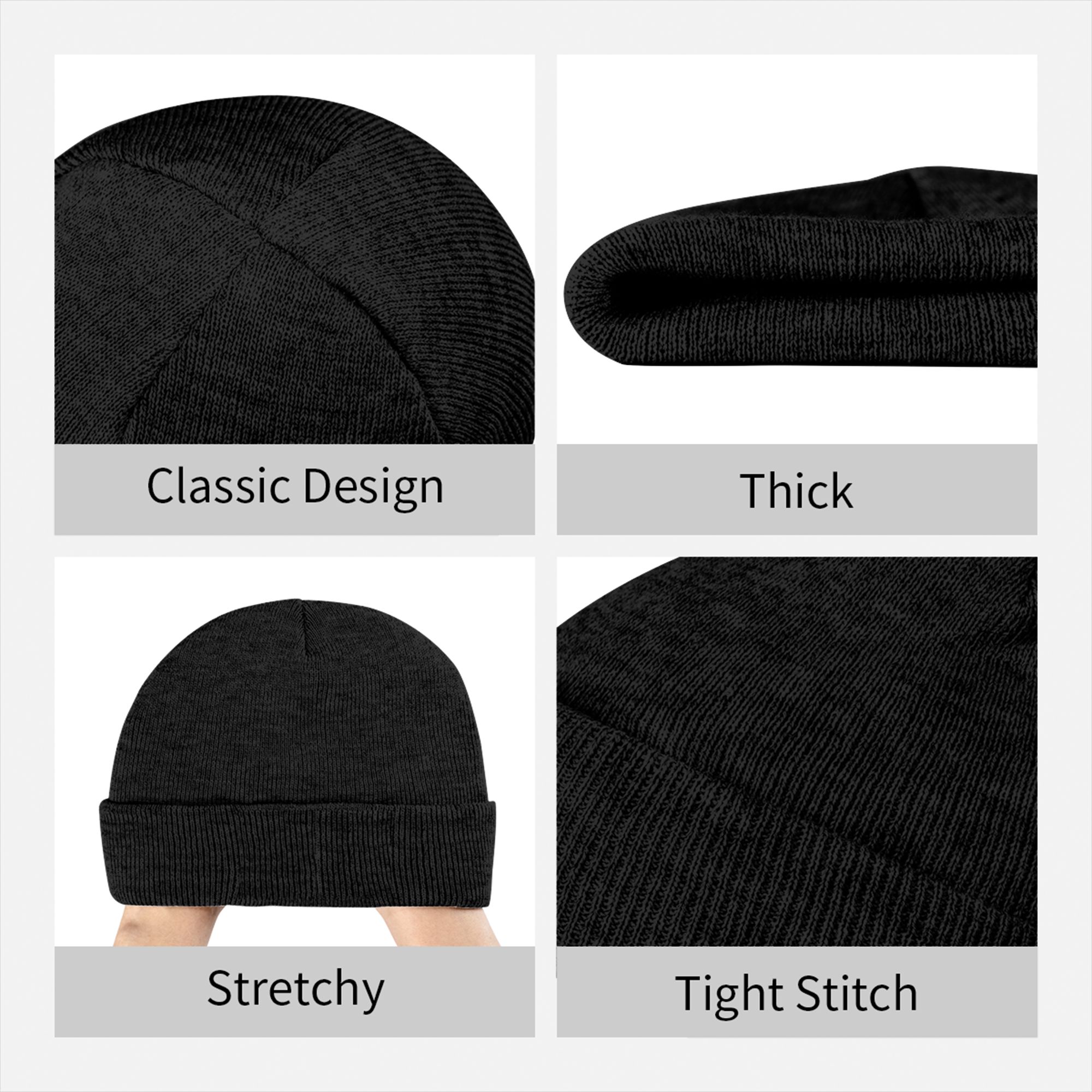 Мужская и женская вязаная шапк – обзор и цена Beanie Cuffed Knit