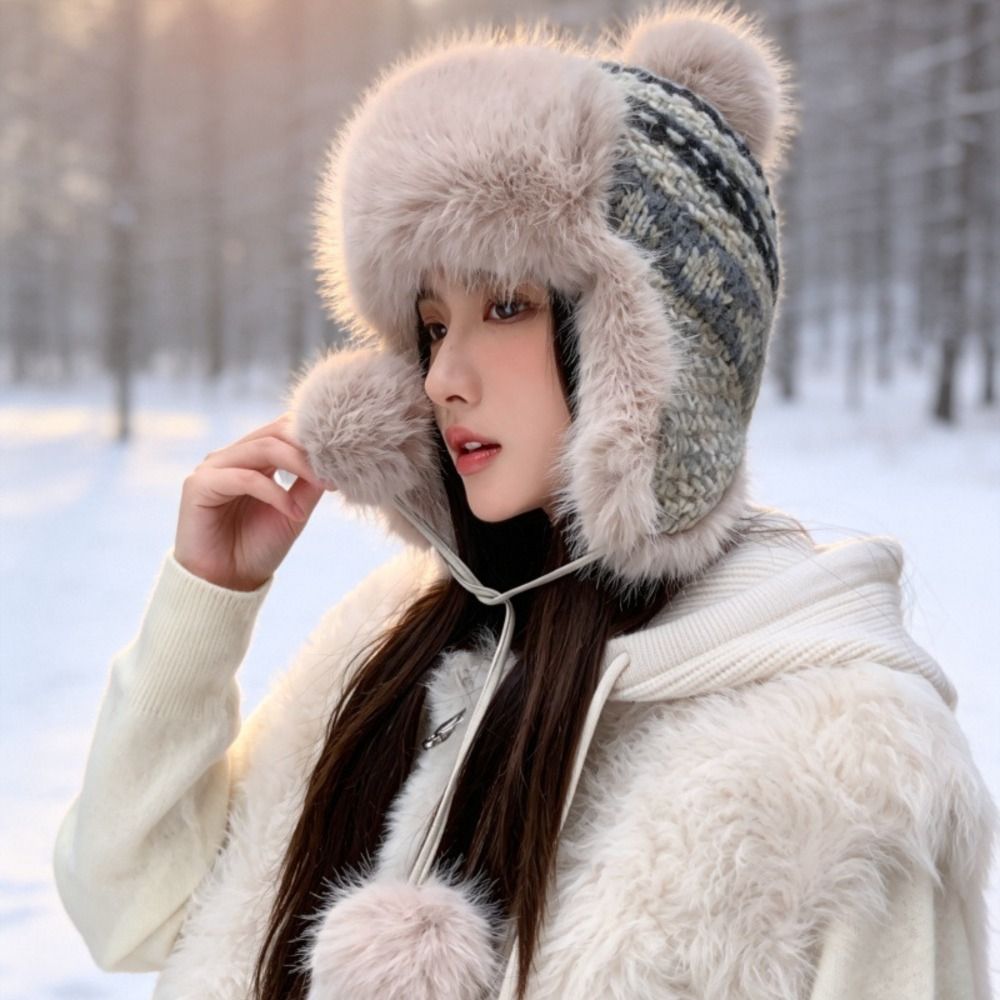 Стильная вязаная шапка-ушанка  – обзор и цена Trapper Hat Ear Flap