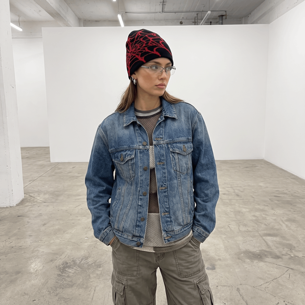 Готическая мягкая шапка-бини с – обзор и цена Beanie Cuffed Knit